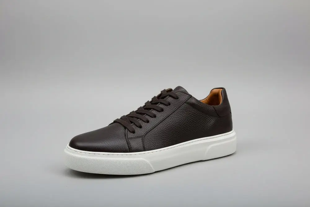 Brown Casual Sneakers Dark — photograph 2