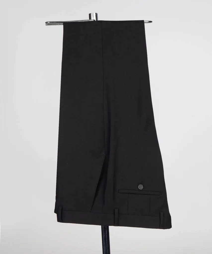 Shawl Design Double Breasted Black Suit — photograph 5