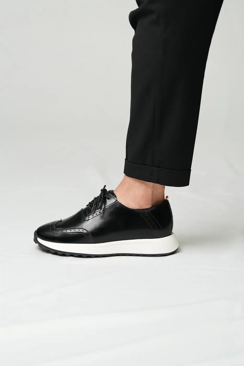 Genuine Leather Men’s Casual Black Shoes-Casandra — photograph 4