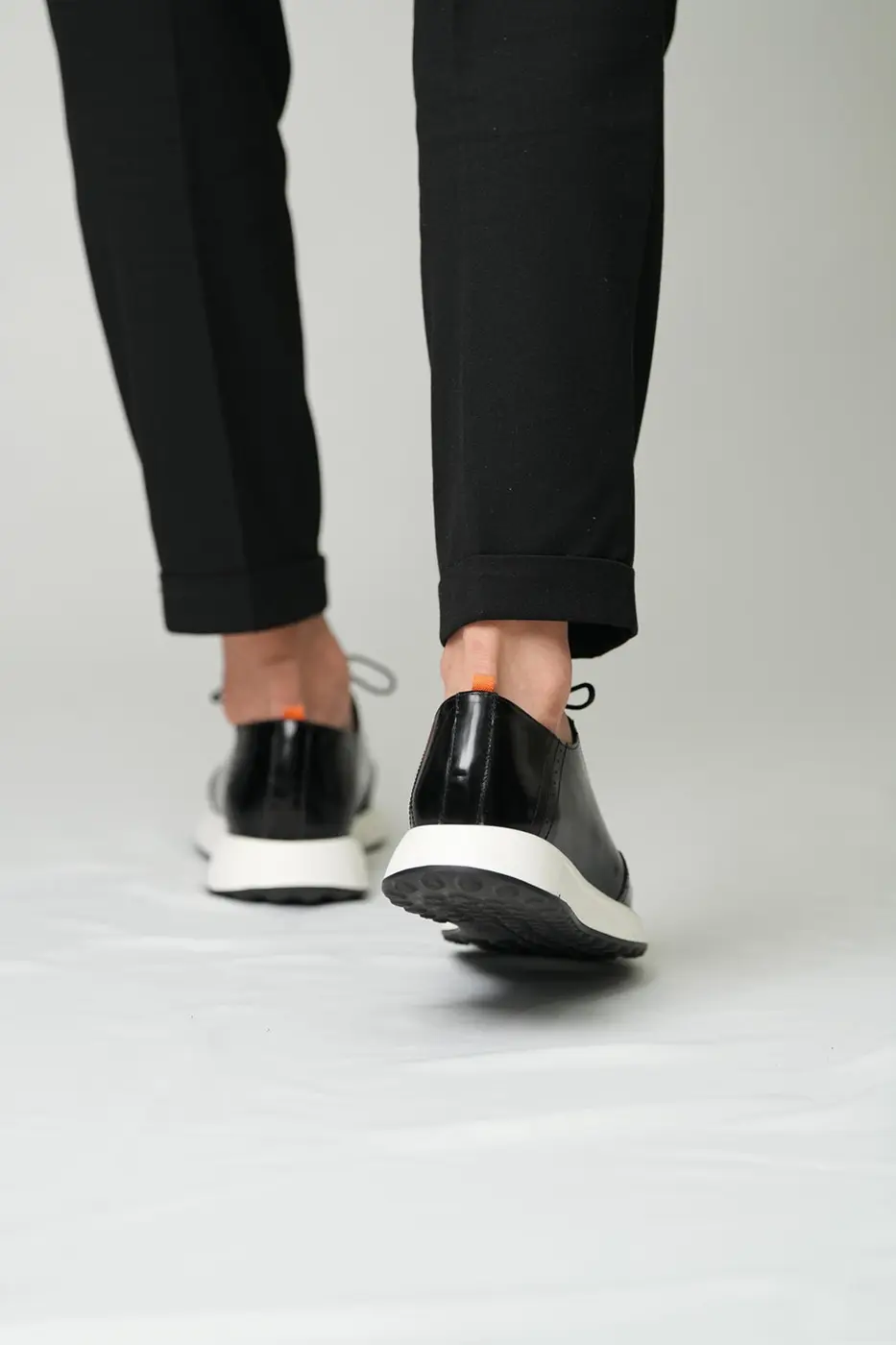 Genuine Leather Men’s Casual Black Shoes — photograph 4