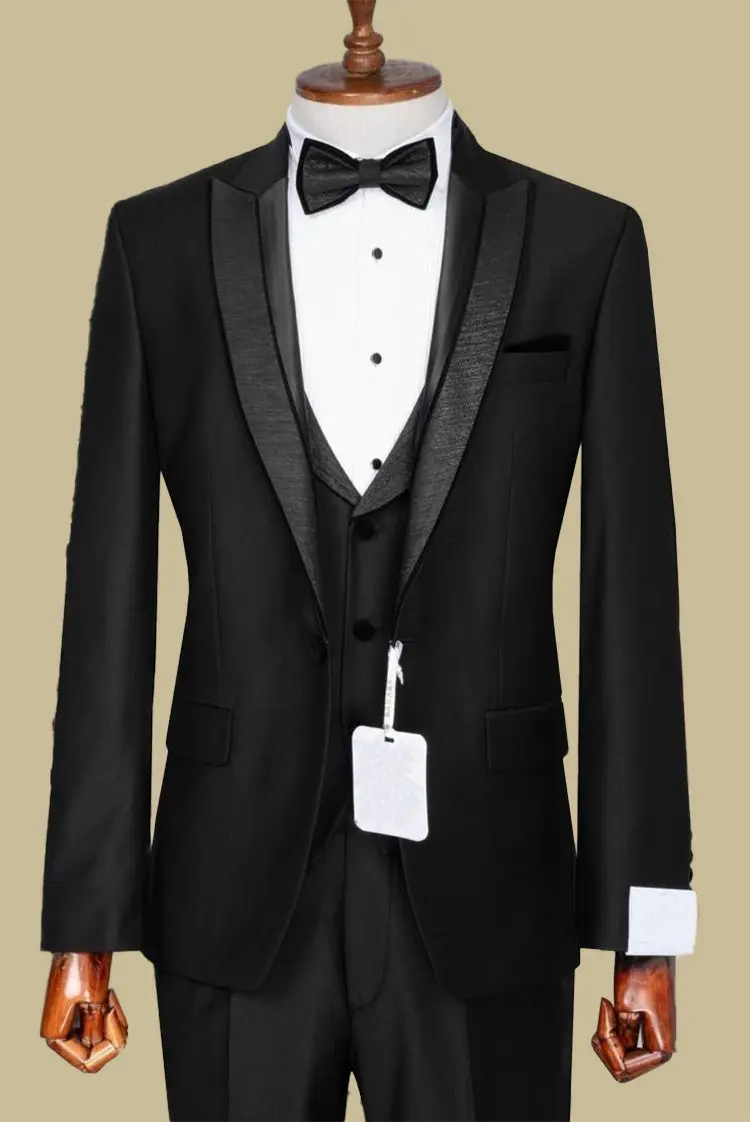 Men’s Black Slim Fit Tuxedo — photograph 1
