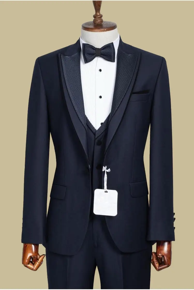 Men’s Navy Slim Fit Tuxedo — photograph 1