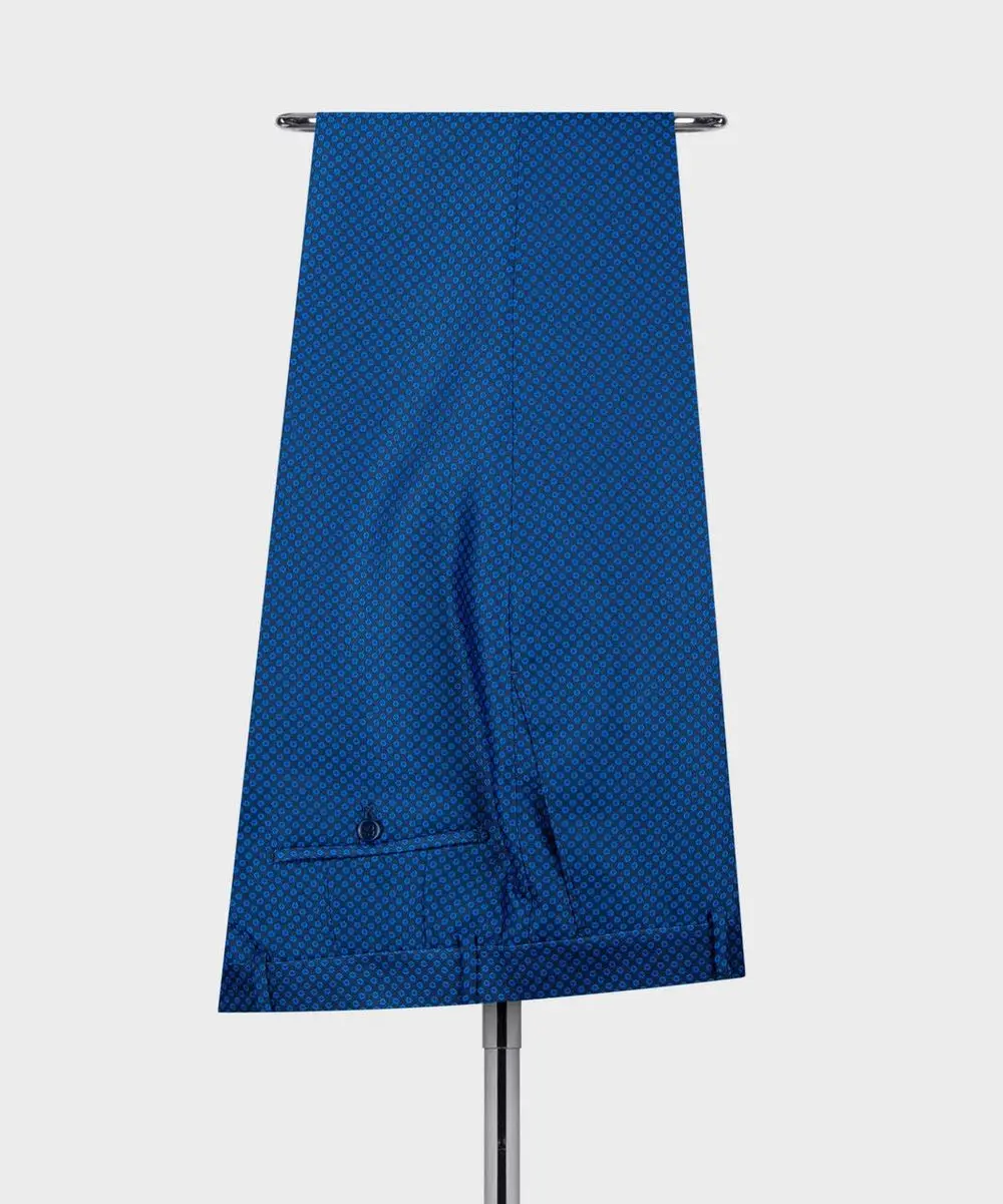 Men's 2 Piece Double Breasted Blue Tuxedo — photograph 4