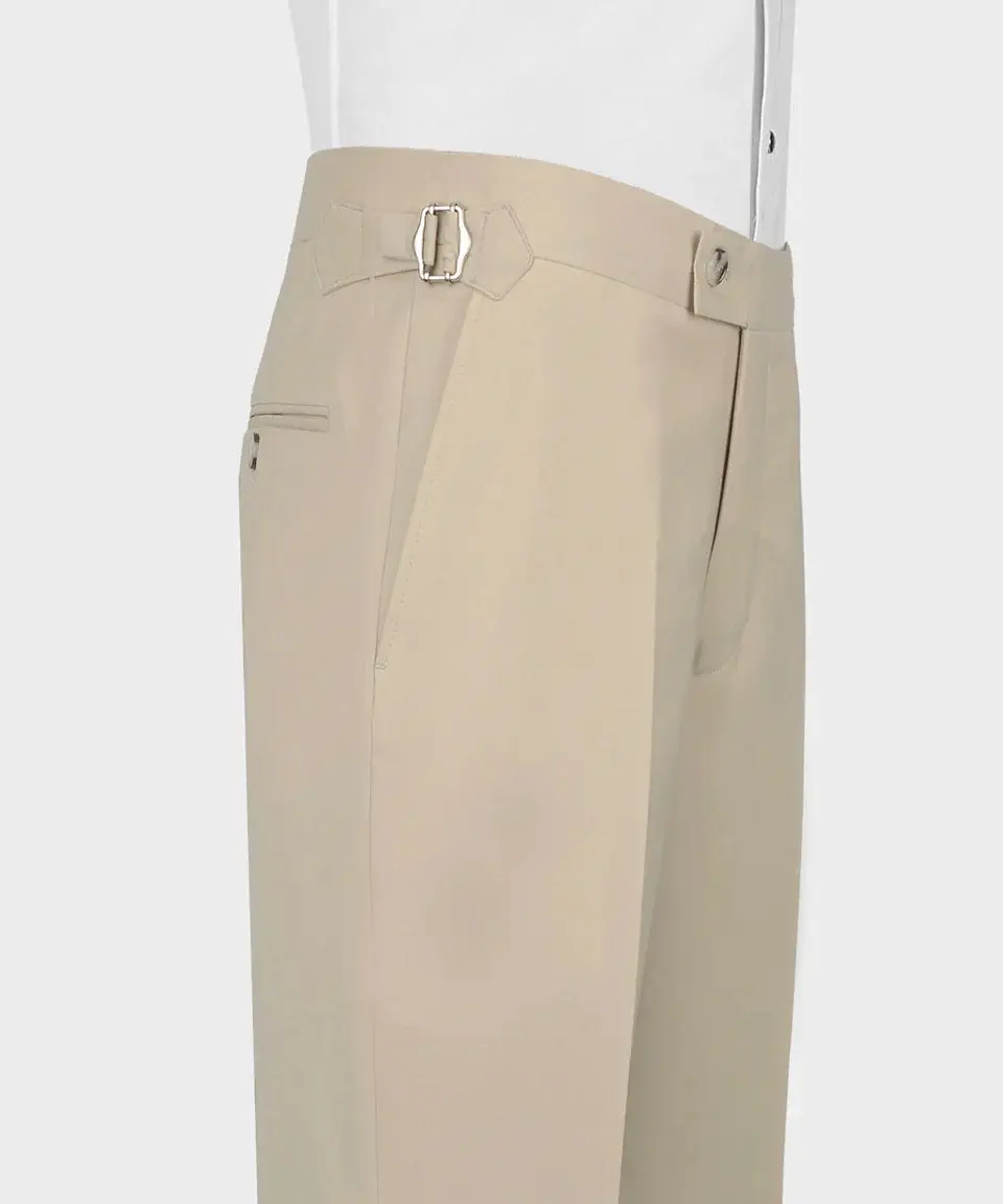 Men's 3 Piece Classic Beige Suit — photograph 6