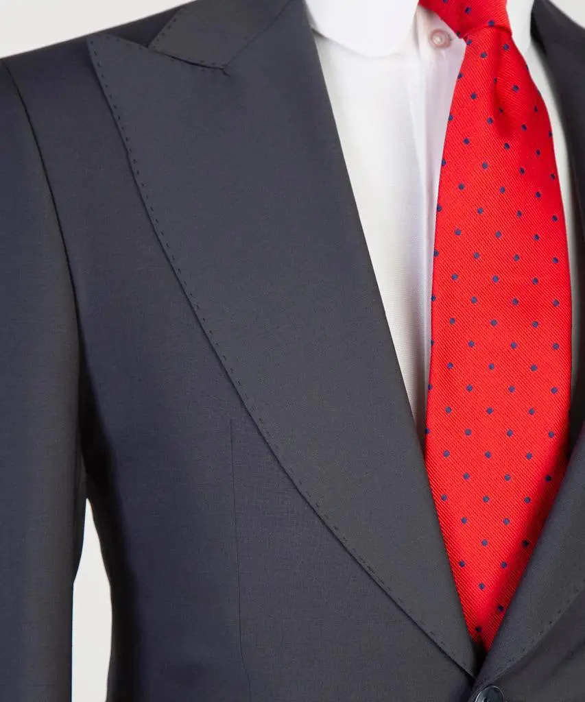 Men's 3 Piece Classic Dark Grey Suit — photograph 2