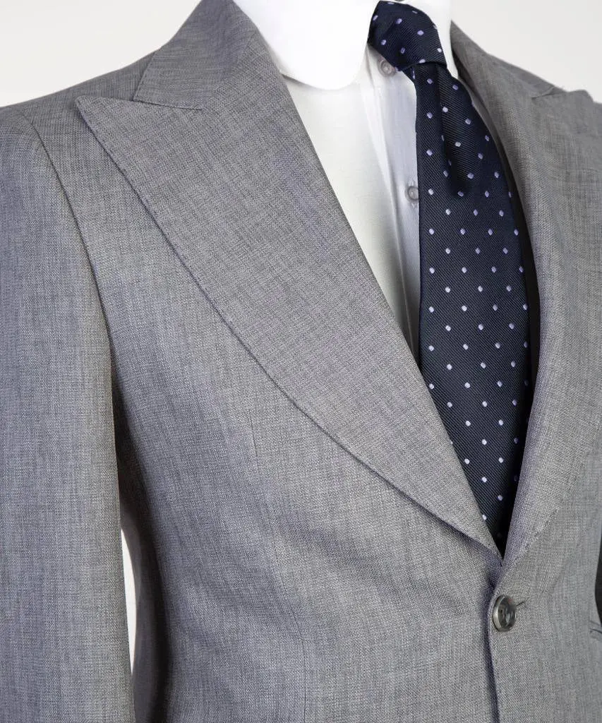 Men's 3 Piece Classic Grey Suit — photograph 2