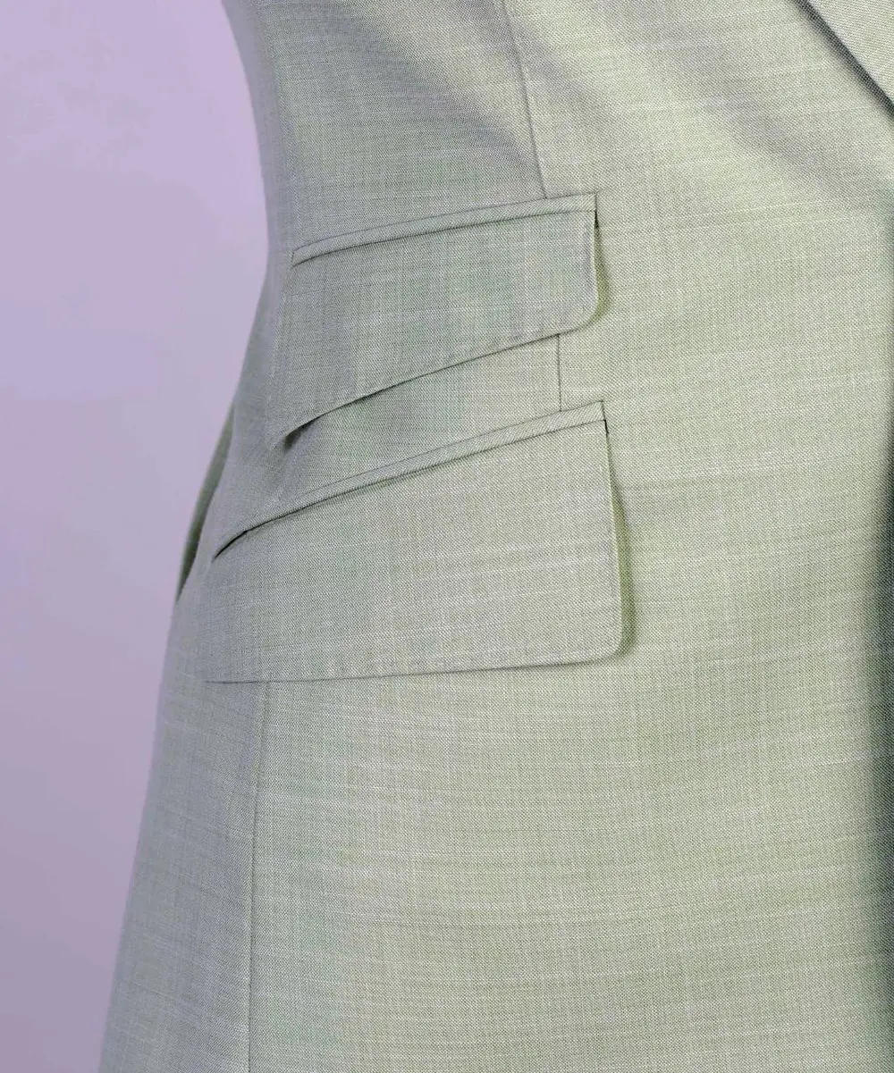 Men's 3 Piece Classic Green Suit — photograph 5