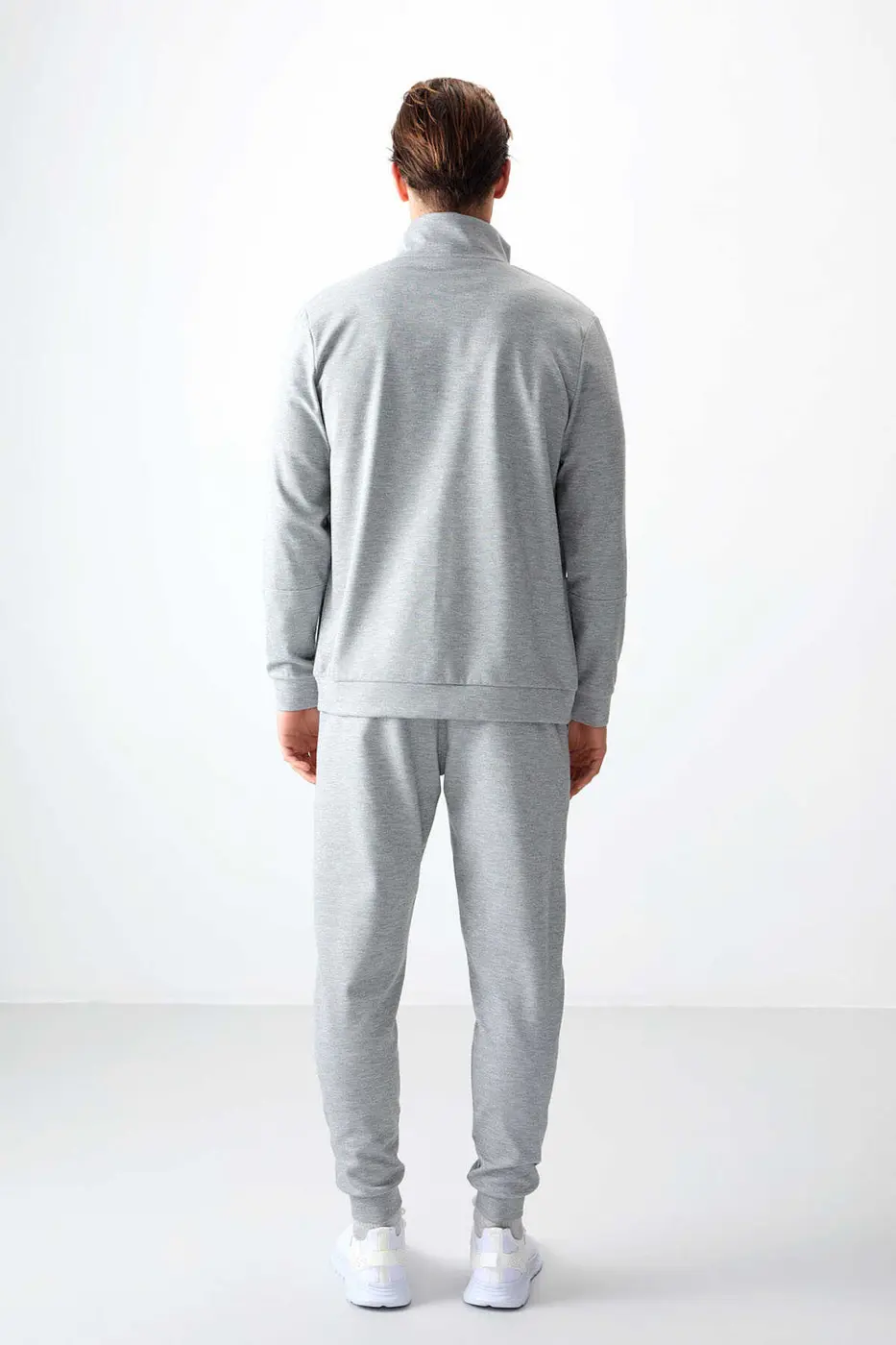 Men's Grey- Textured Tracksuit Set Melanj — photograph 6