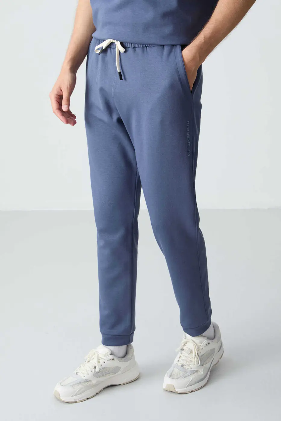 Men's-Petrol Blue-Short Sleeve-Tracksuit Set — photograph 3