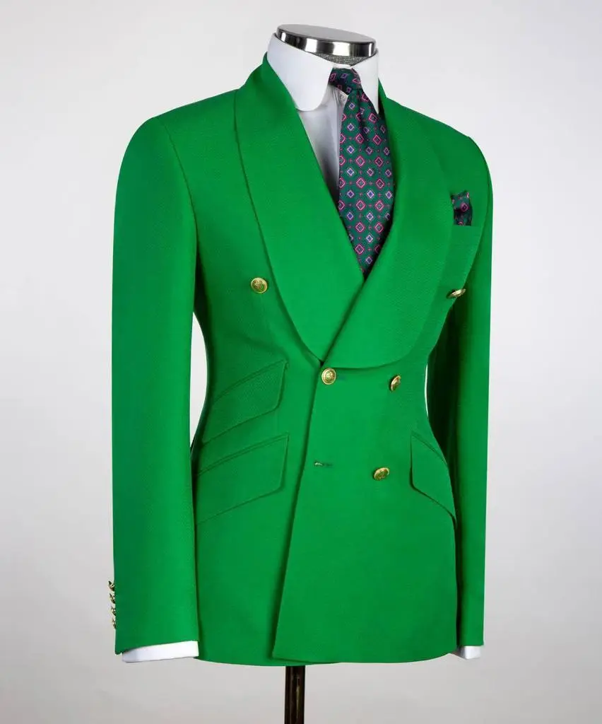 Men's Suit 2 Piece Suit Double Breasted — photograph 2