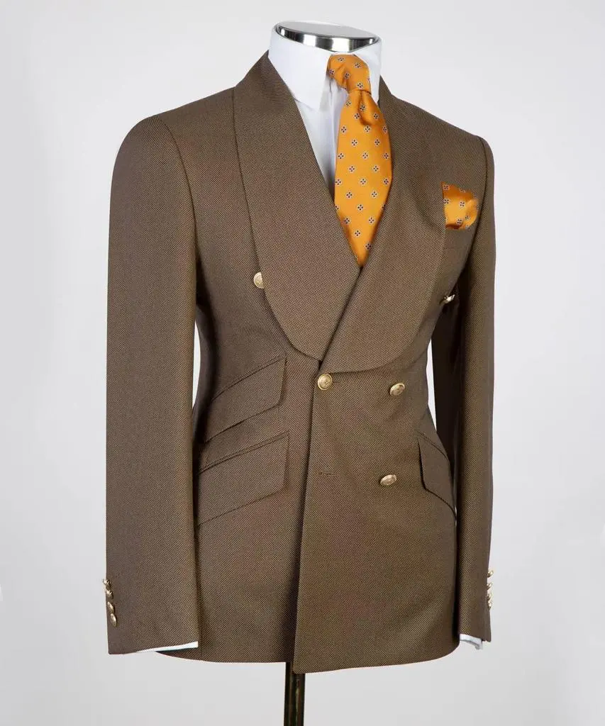 Men's Suit 2 Piece Suit Double Breasted — photograph 3