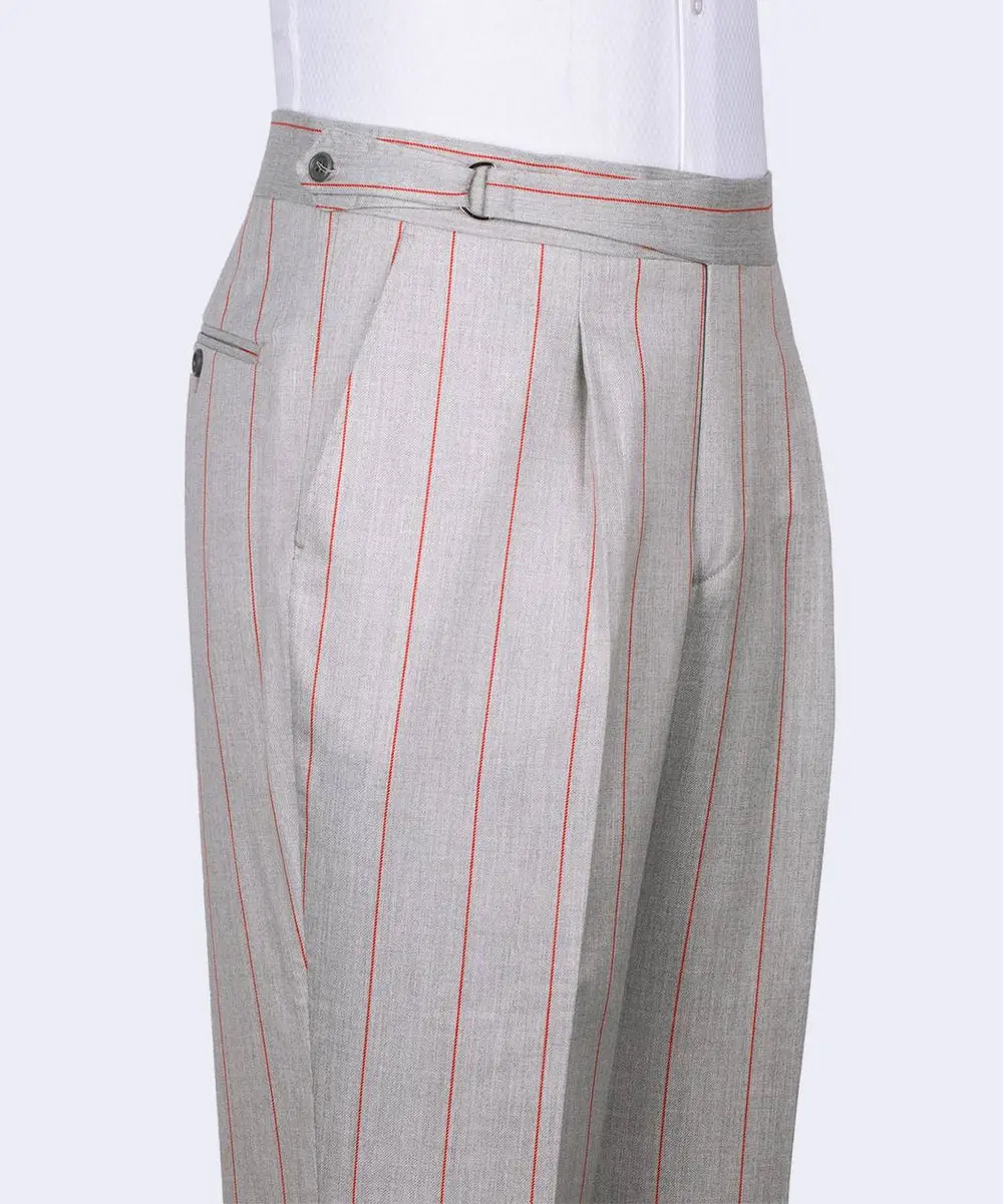 Men's Suit -2 Piece Double Breasted Stripy — photograph 3