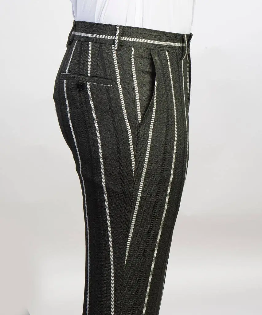 Men's Suit ,2 Piece Stripe Design — photograph 2