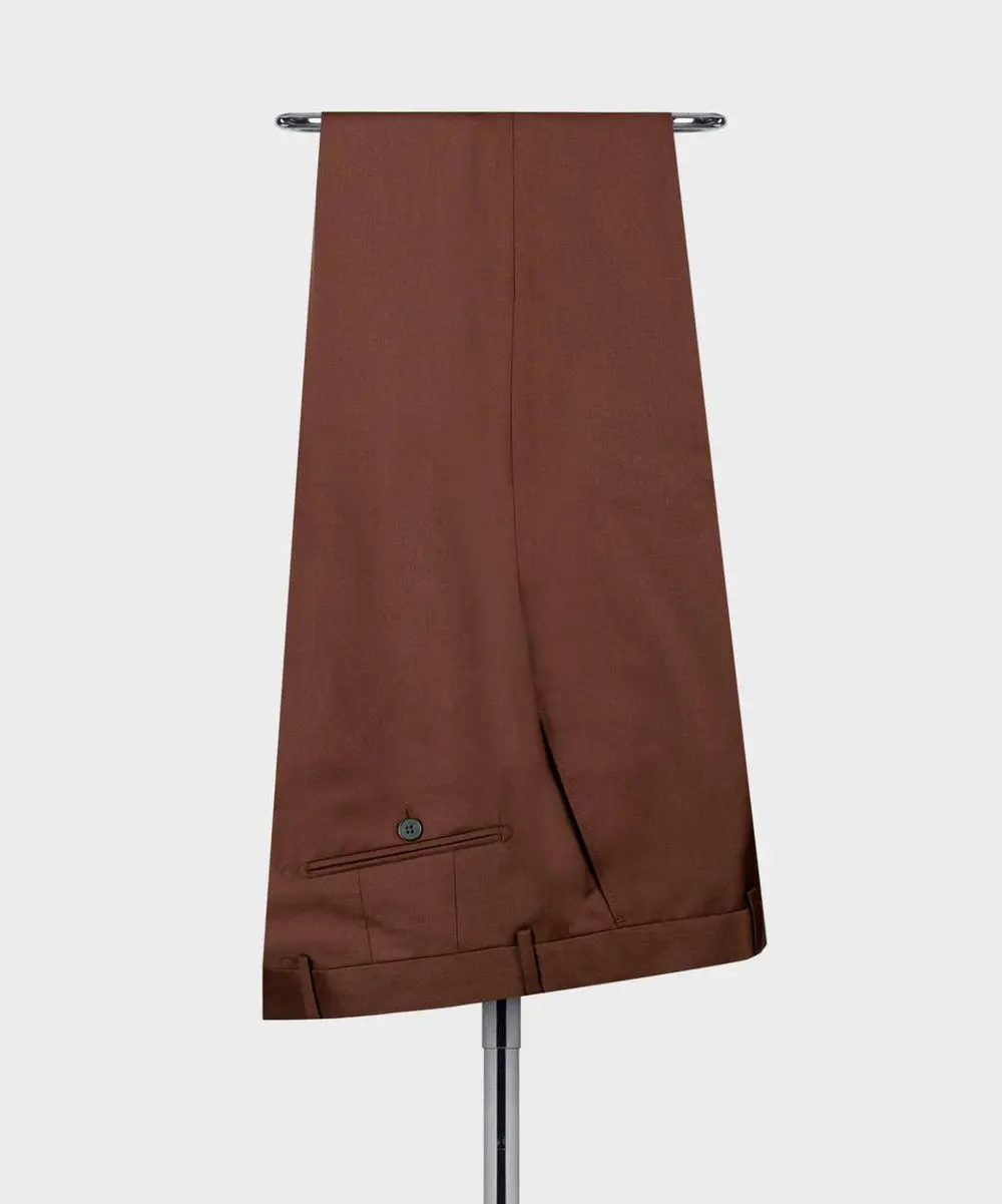 Men's Suit Set, %100 Wool, Brown — photograph 5