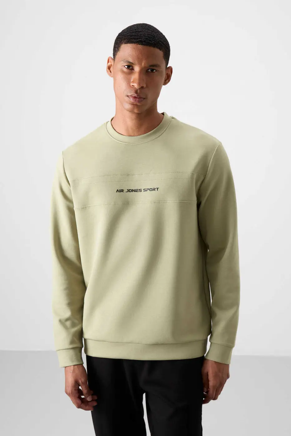 Men's Green-Black Soft Fit Tracksuit Set — photograph 2