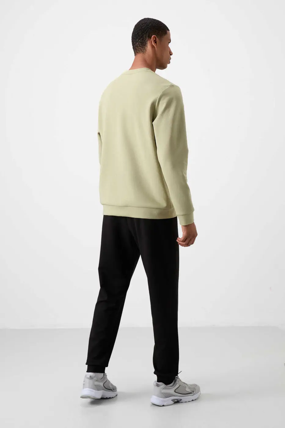 Men's Green-Black Soft Fit Tracksuit Set — photograph 7