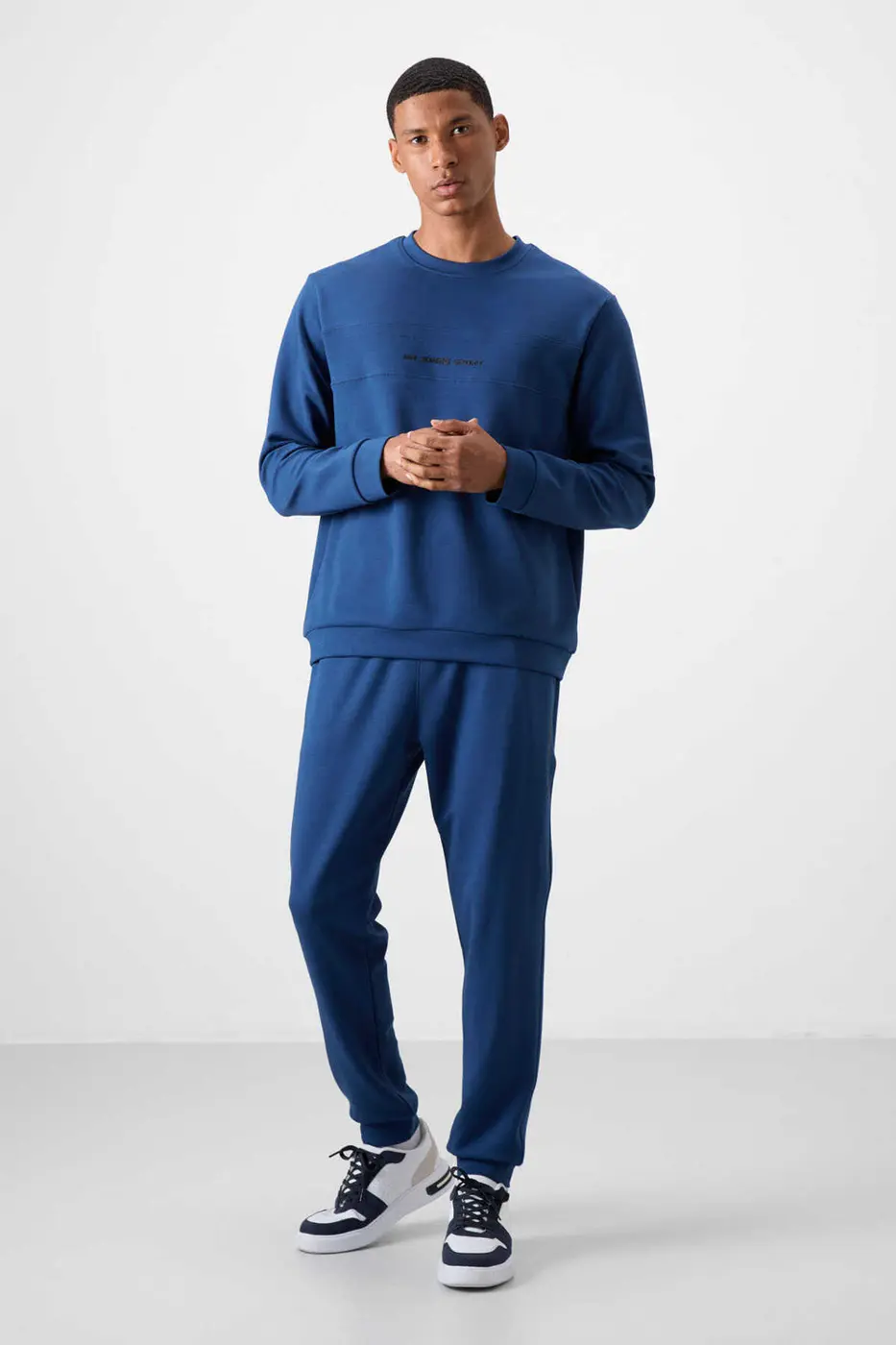 Men's Parliament Blue Soft Fit Tracksuit Set — photograph 1