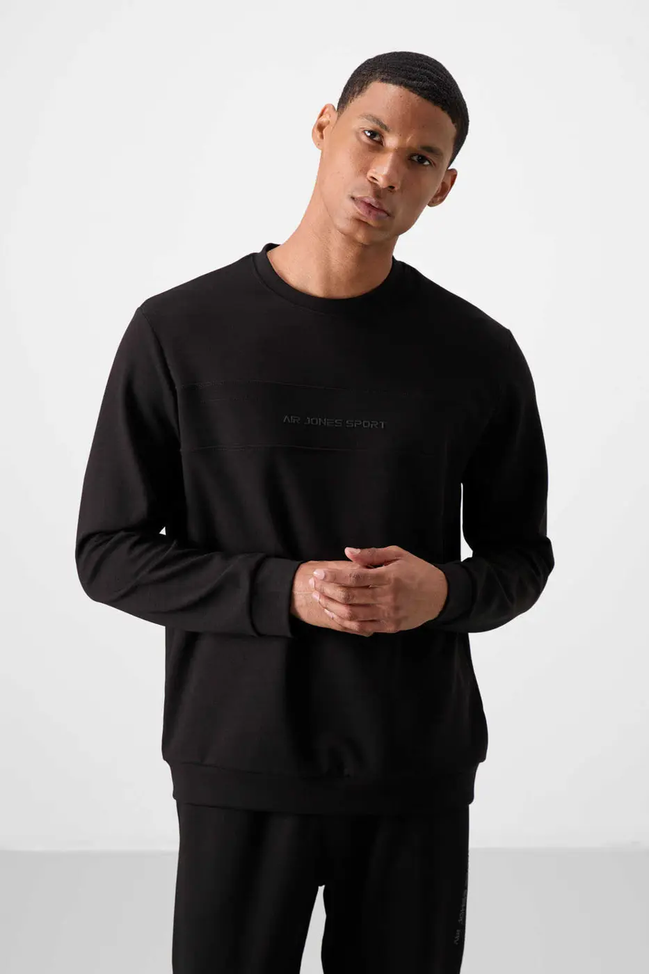Men's Black Soft Fit Tracksuit Set — photograph 2