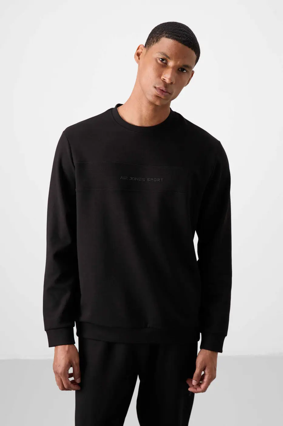 Men's Black Soft Fit Tracksuit Set — photograph 5