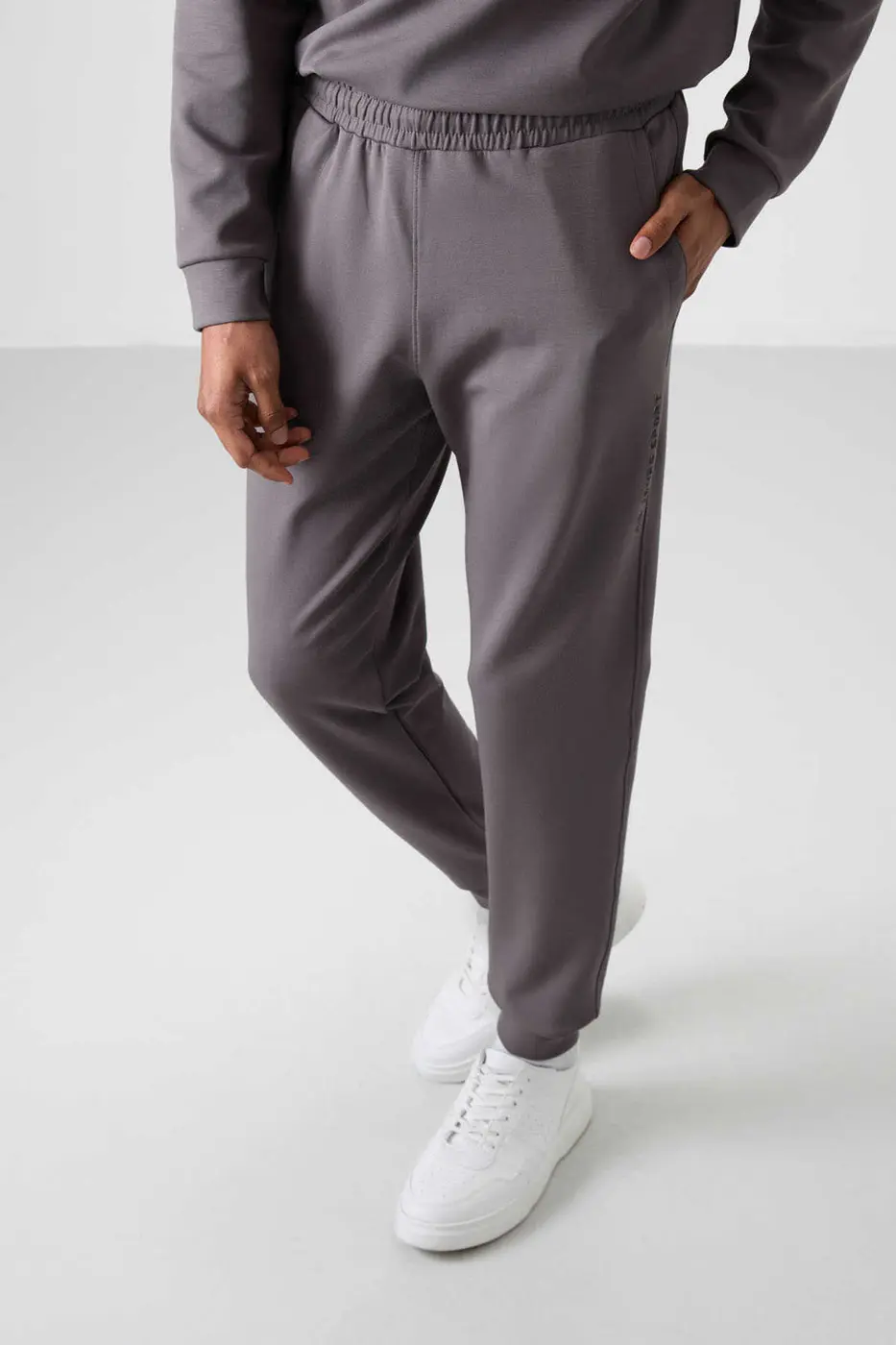 Men's Dark Grey Soft Fit Tracksuit Set — photograph 6