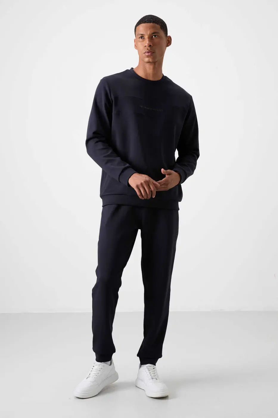 Men's Navy Blue Soft Fit Tracksuit Set — photograph 1