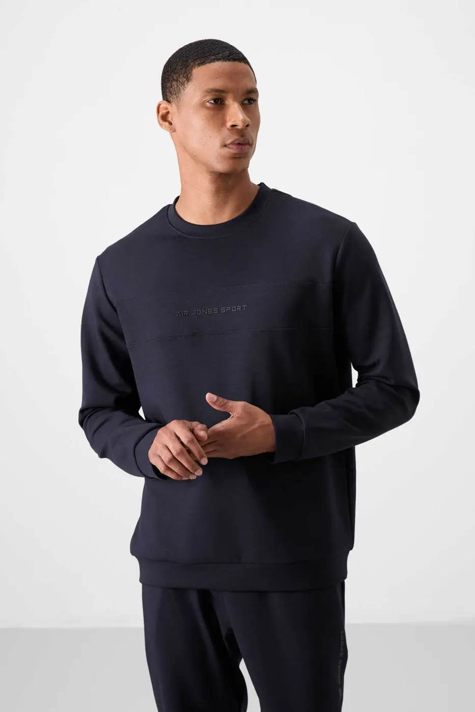 Men's Navy Blue Soft Fit Tracksuit Set — photograph 5