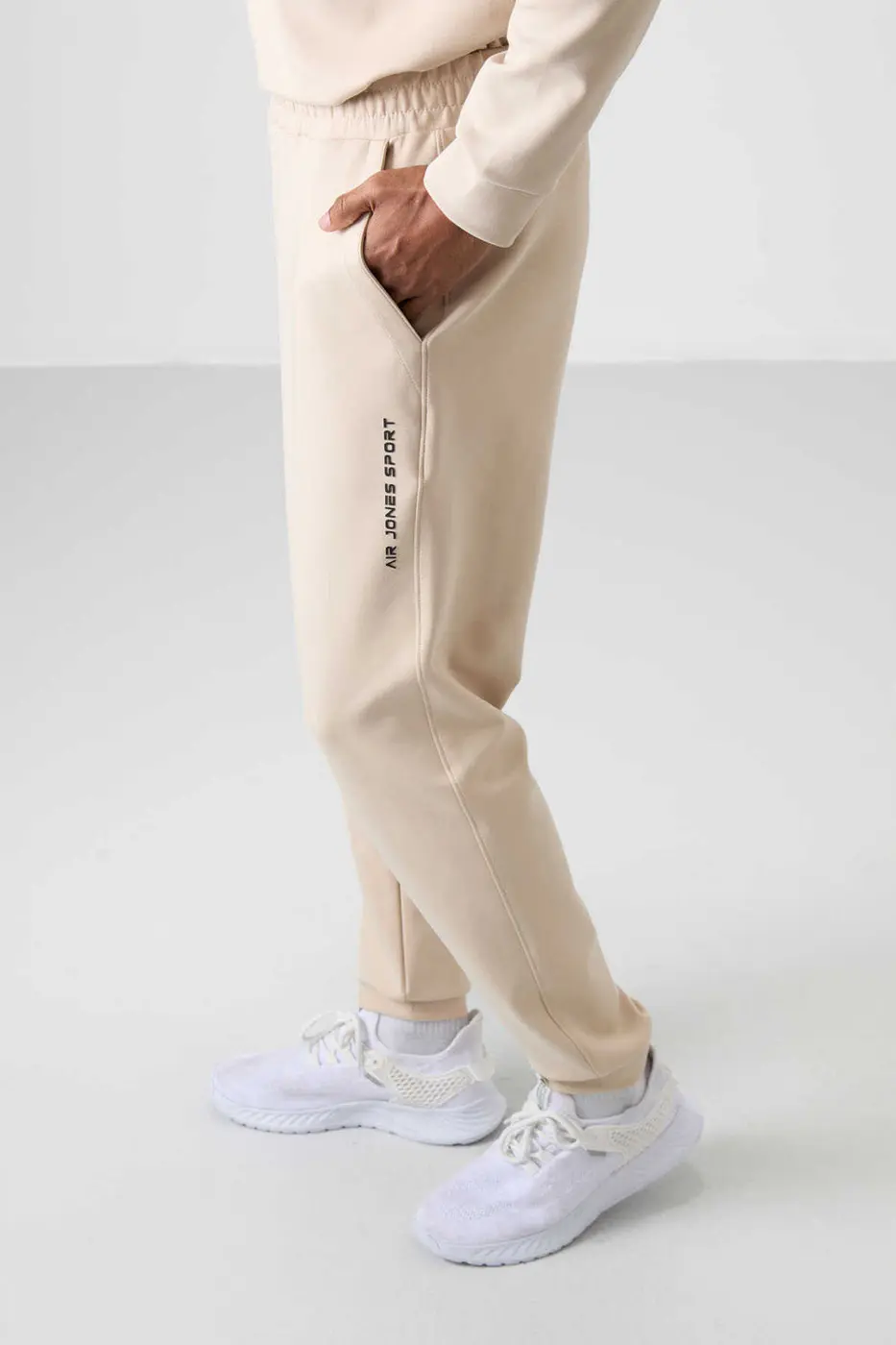 Men's Beige Soft Fit Tracksuit Set — photograph 5