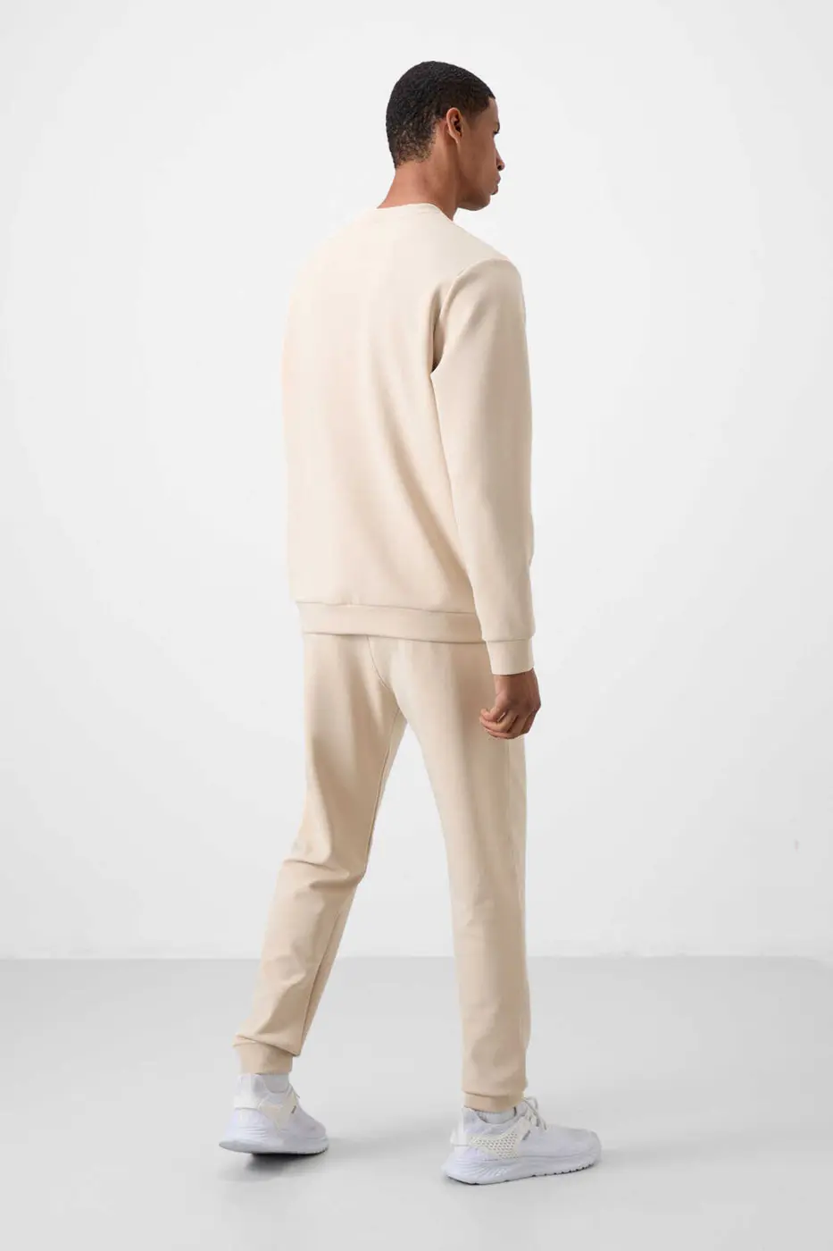 Men's Beige Soft Fit Tracksuit Set — photograph 8