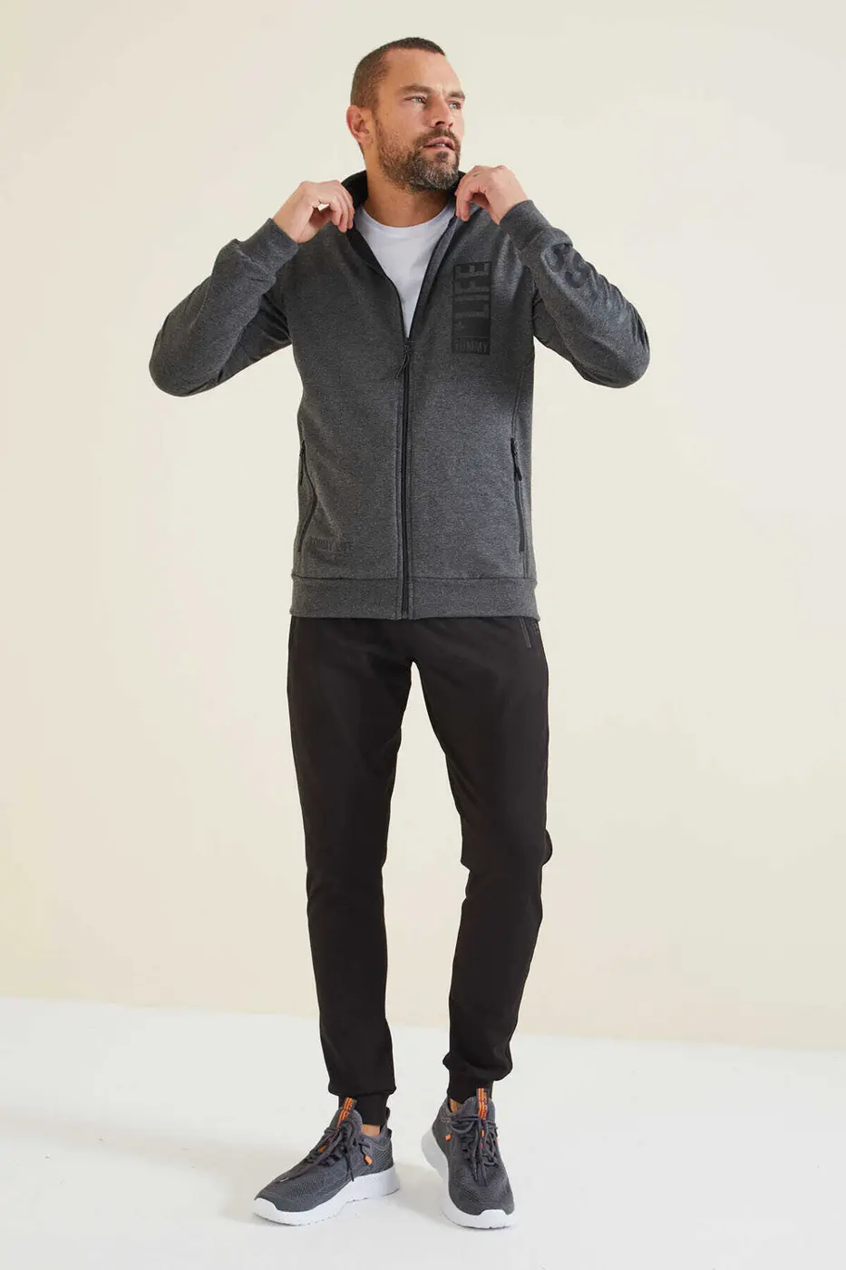 Men's Tracksuit Set Anthracite — photograph 2