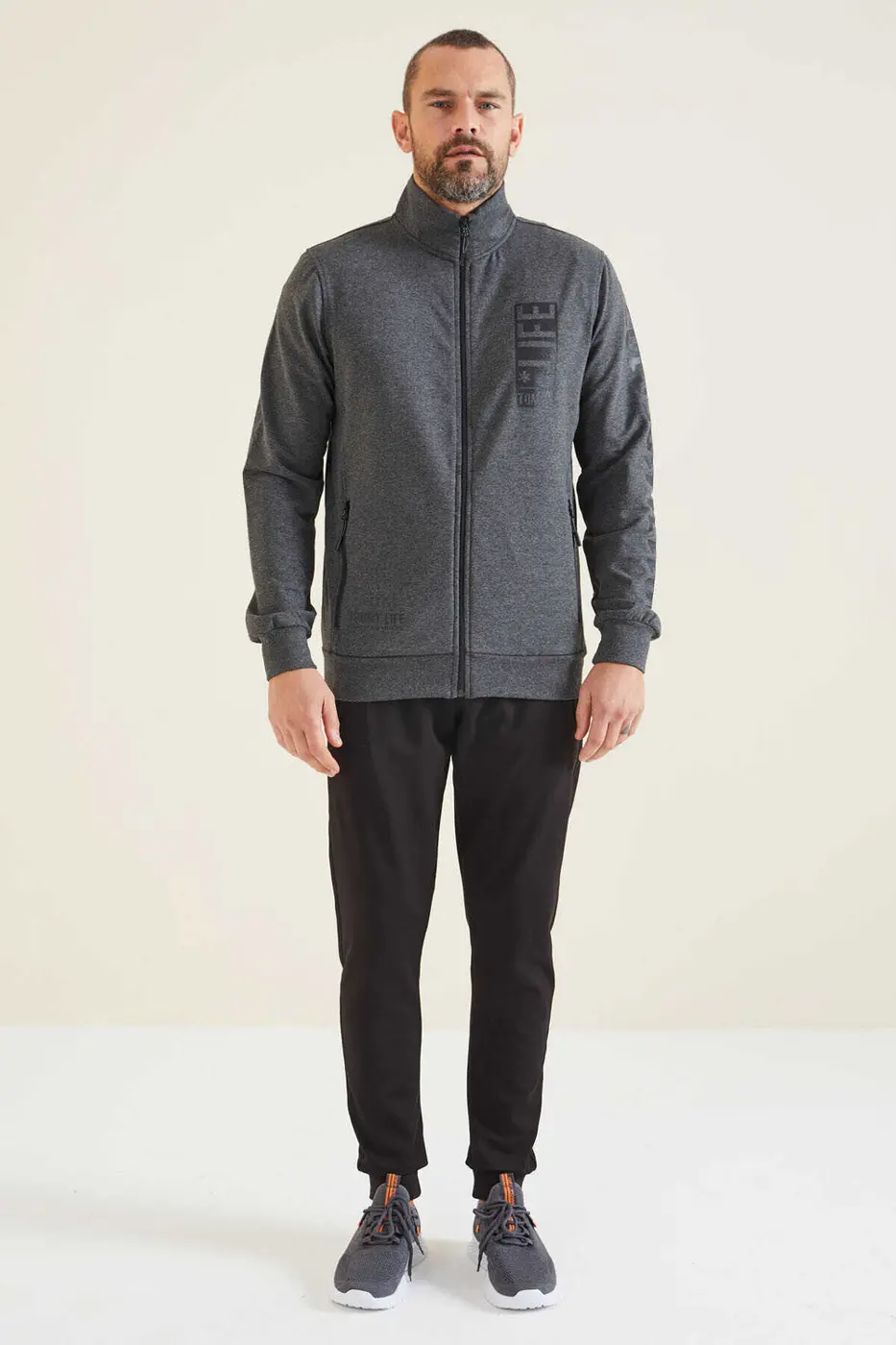 Men's Tracksuit Set Anthracite — photograph 3