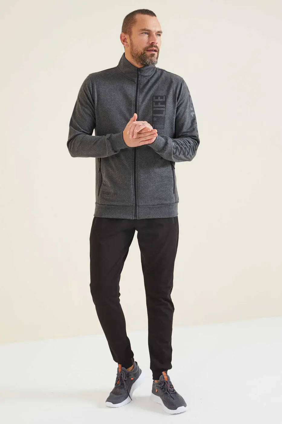 Men's Tracksuit Set Anthracite — photograph 5