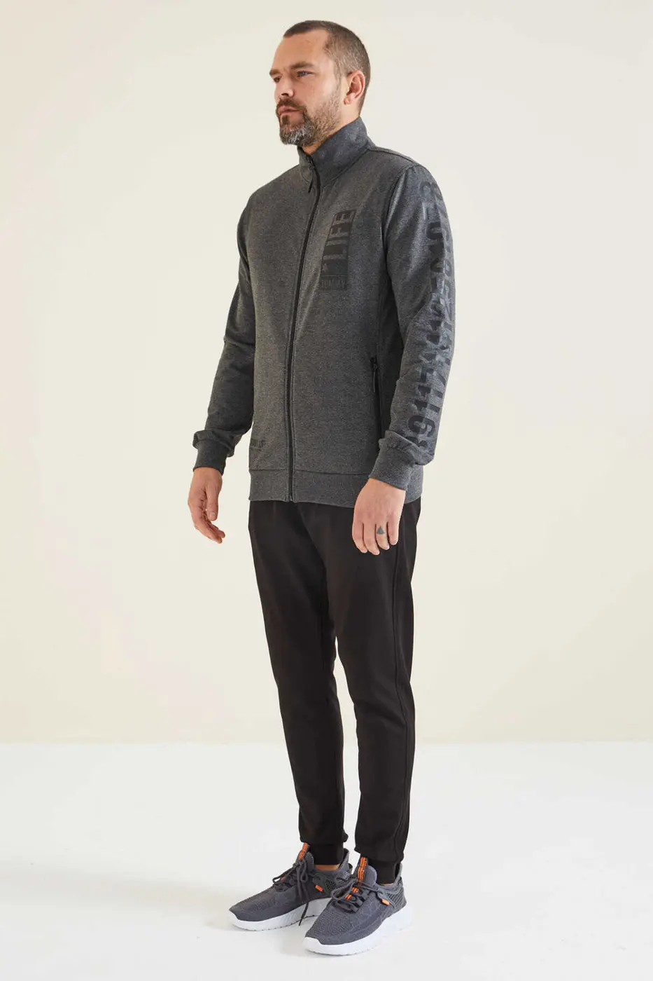 Men's Tracksuit Set Anthracite — photograph 7