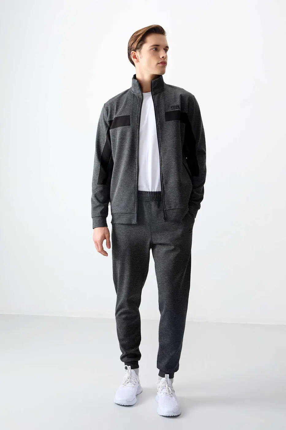 Men's-Tracksuit Set-Anthracite — photograph 1