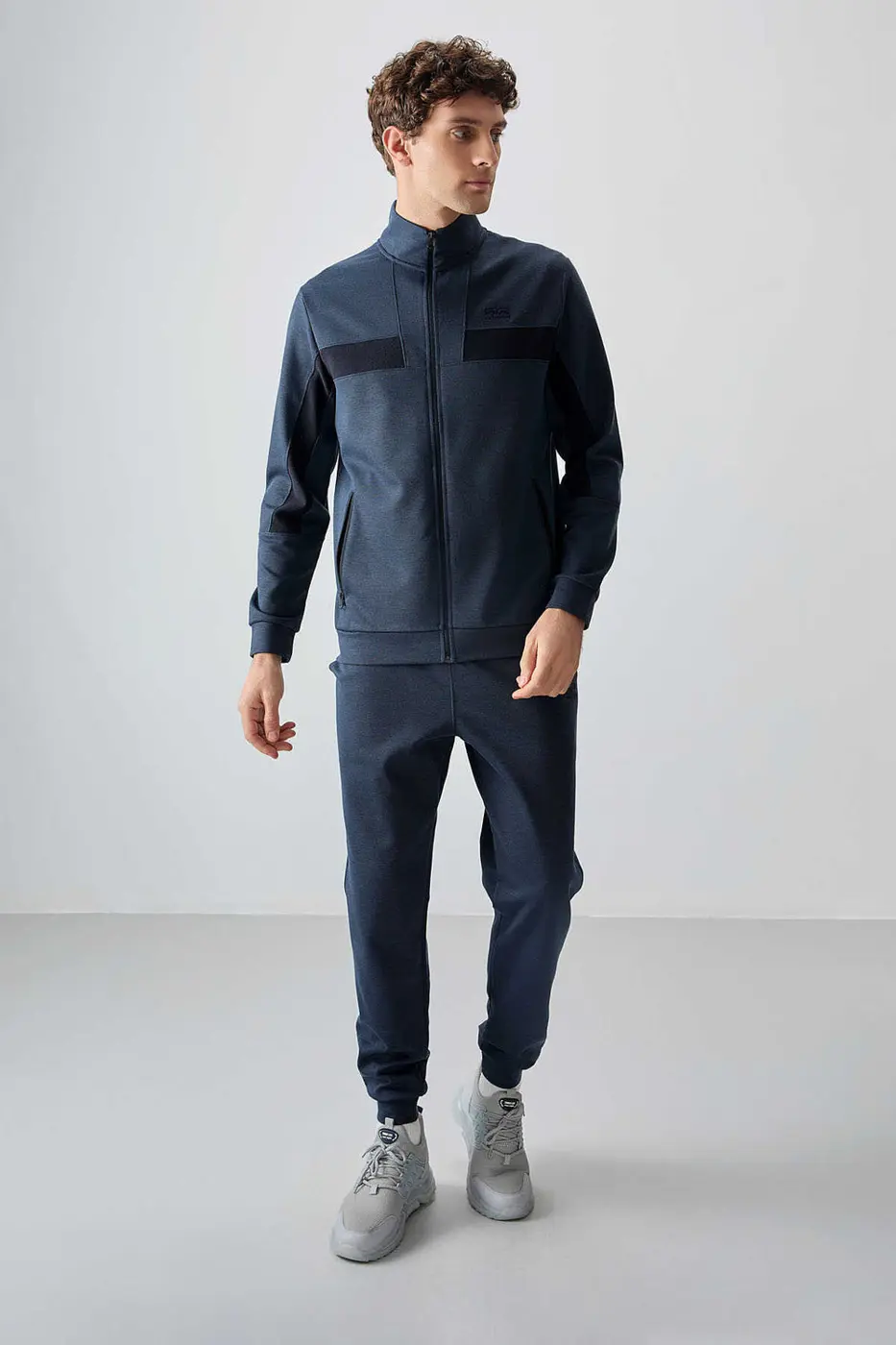 Men's-Tracksuit Set-Blue — photograph 2