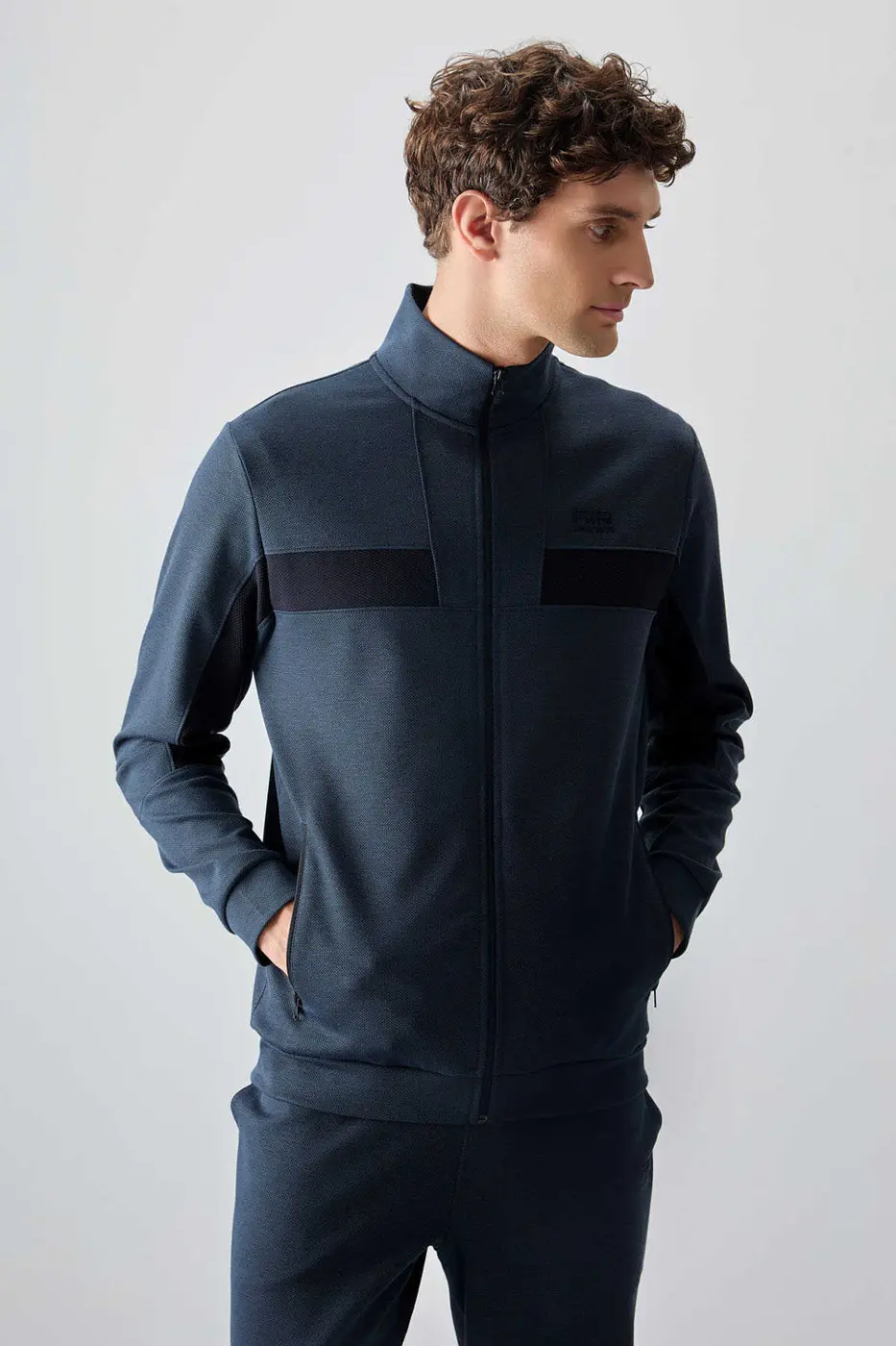Men's-Tracksuit Set-Blue — photograph 3