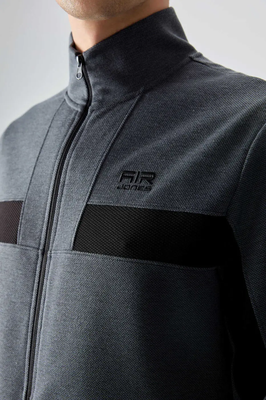 Men's-Tracksuit Set-Dark Grey — photograph 5