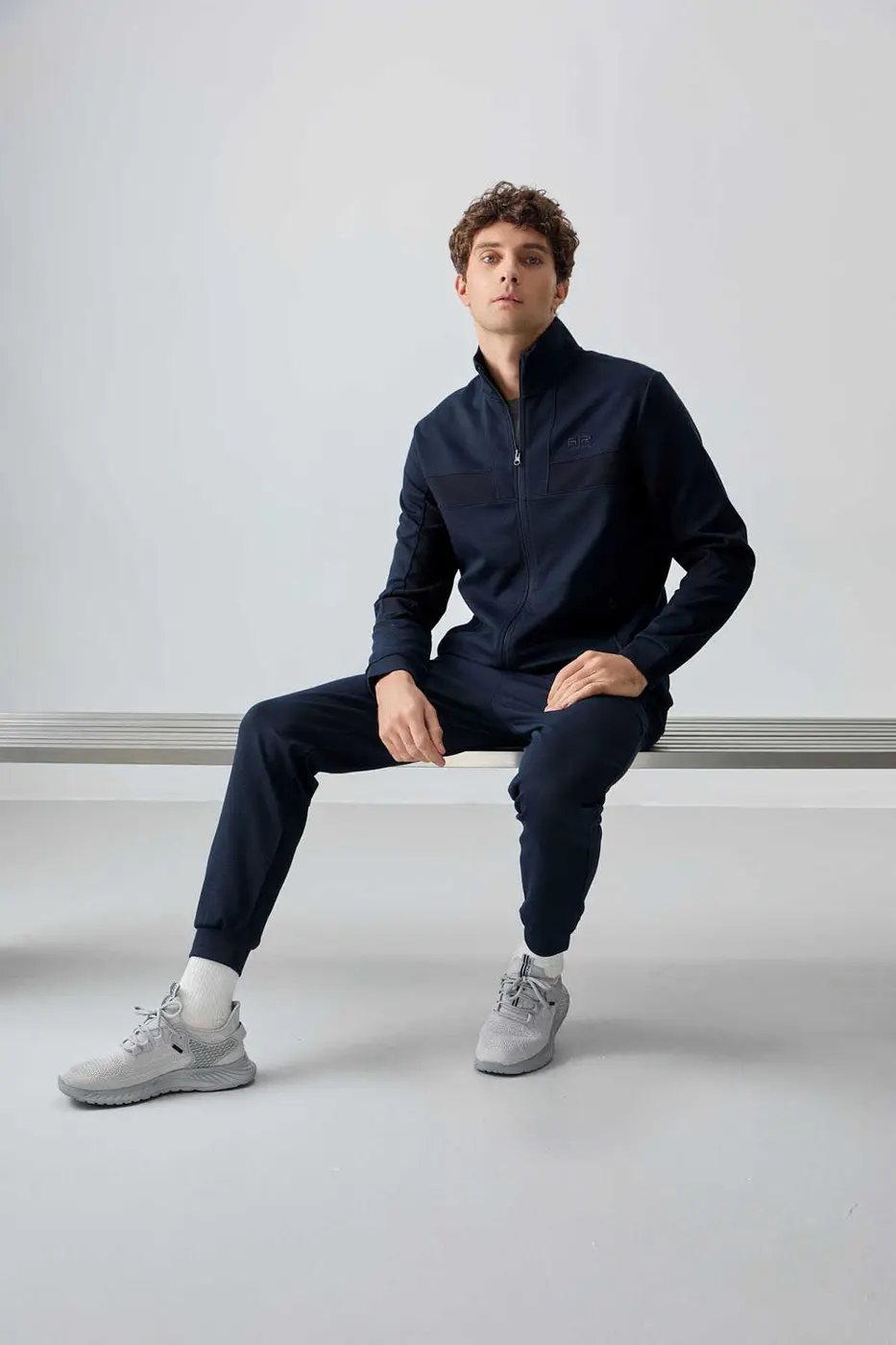 Men's-Tracksuit Set-Navy — photograph 4