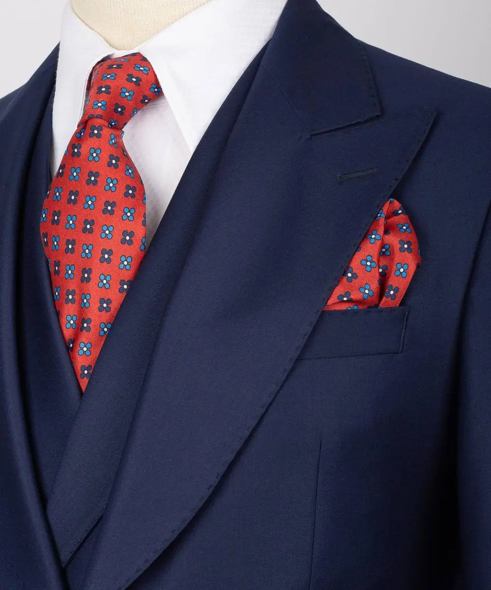 Men's Suit Set, %100 Wool, Navy — photograph 2