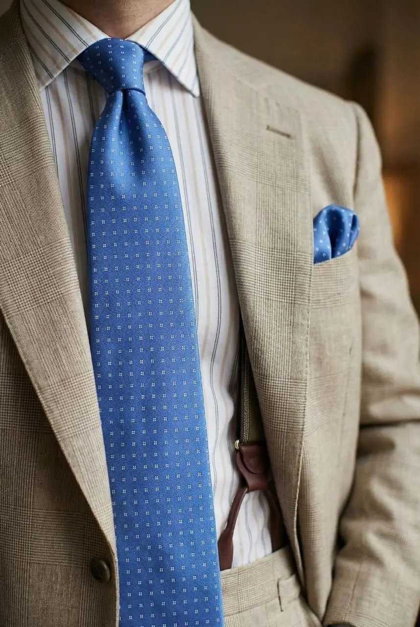 Signature Men’s Tie Blue — photograph 1