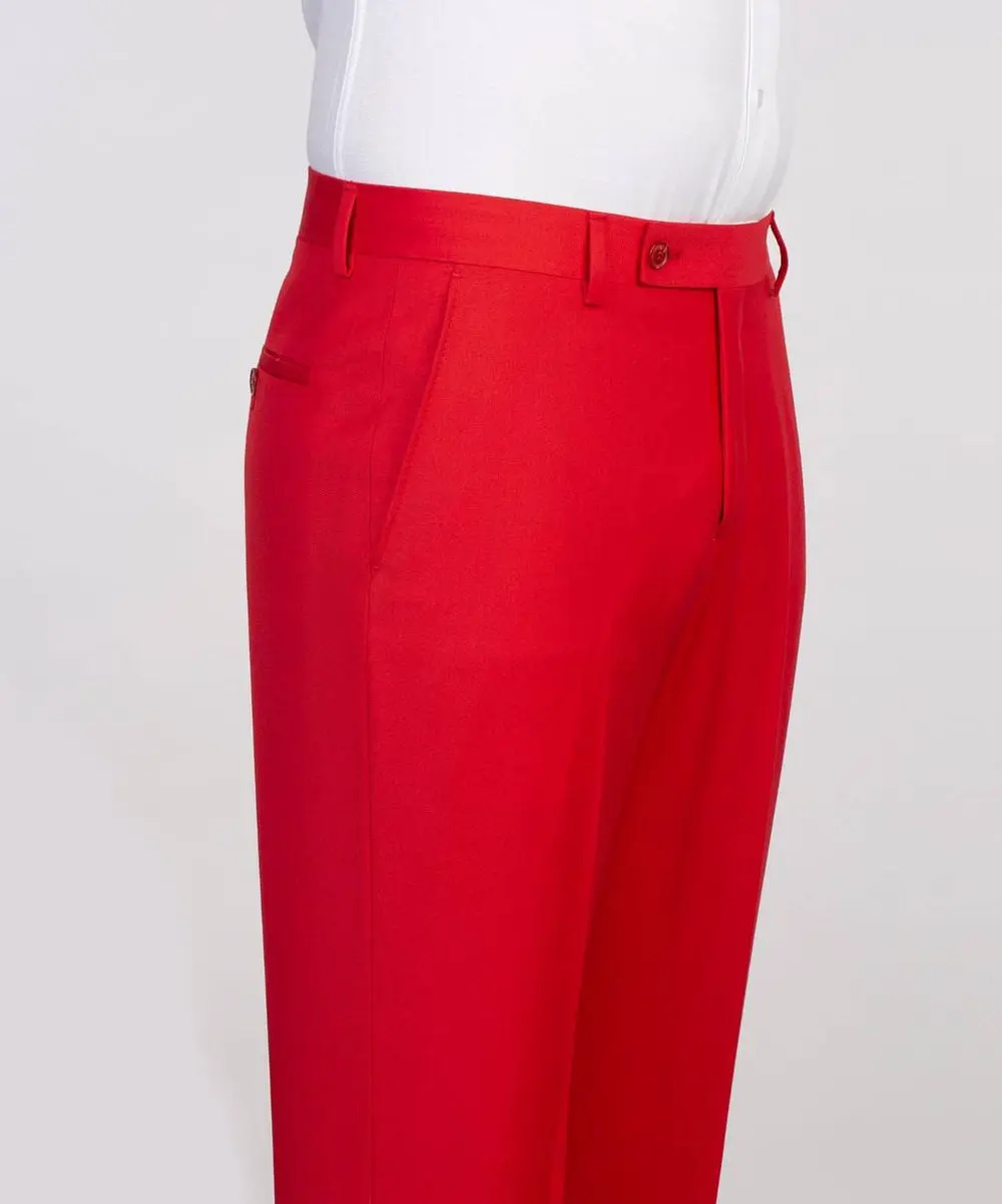 Men's 3 Piece Red Tuxedo Suit — photograph 6
