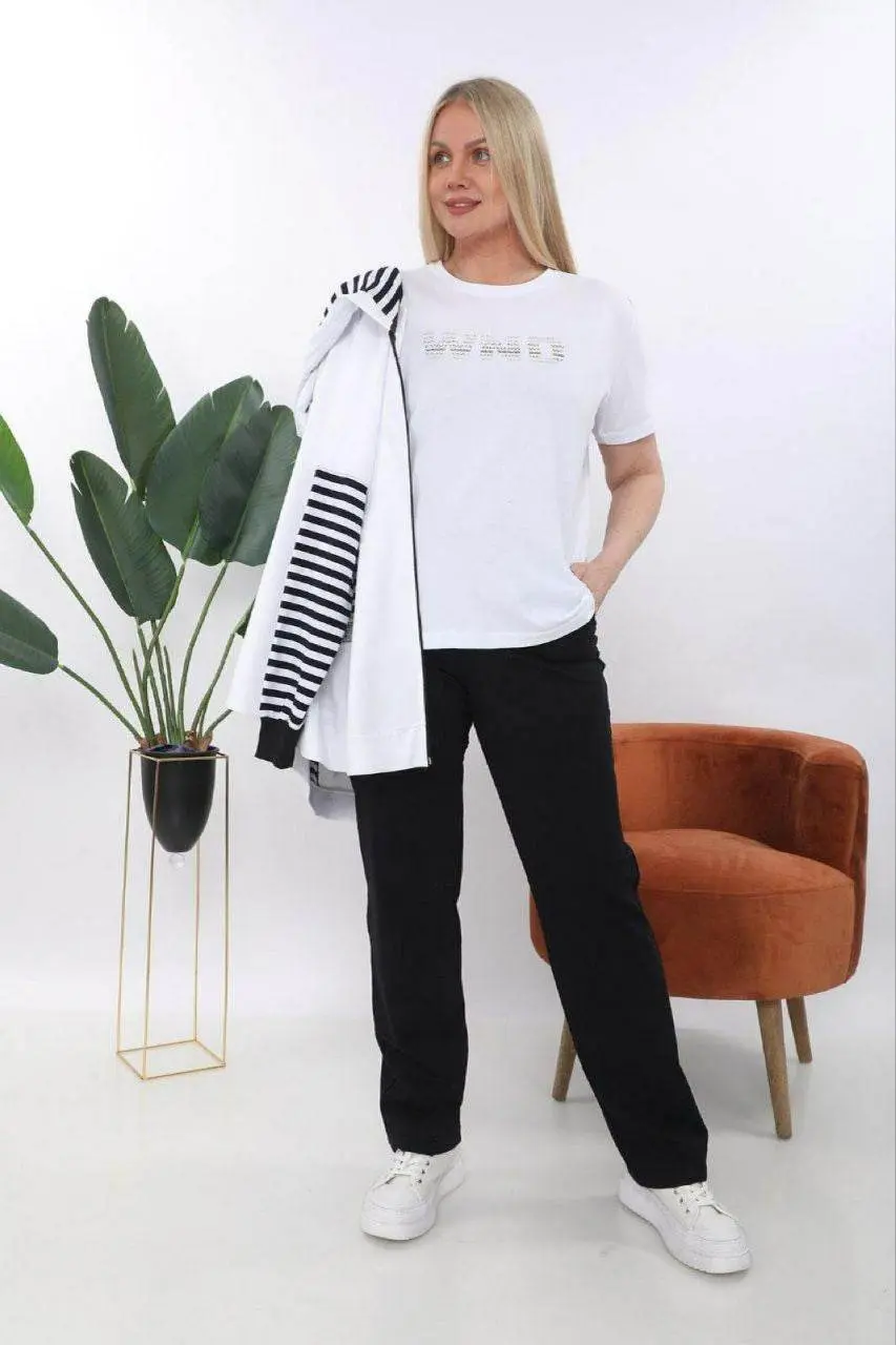 Women's 3-Piece- Plus Size- Tracksuit Set — photograph 8