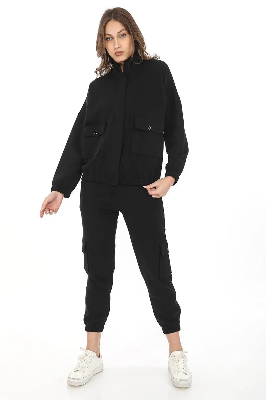 Women's Black Tracksuit Set — photograph 3