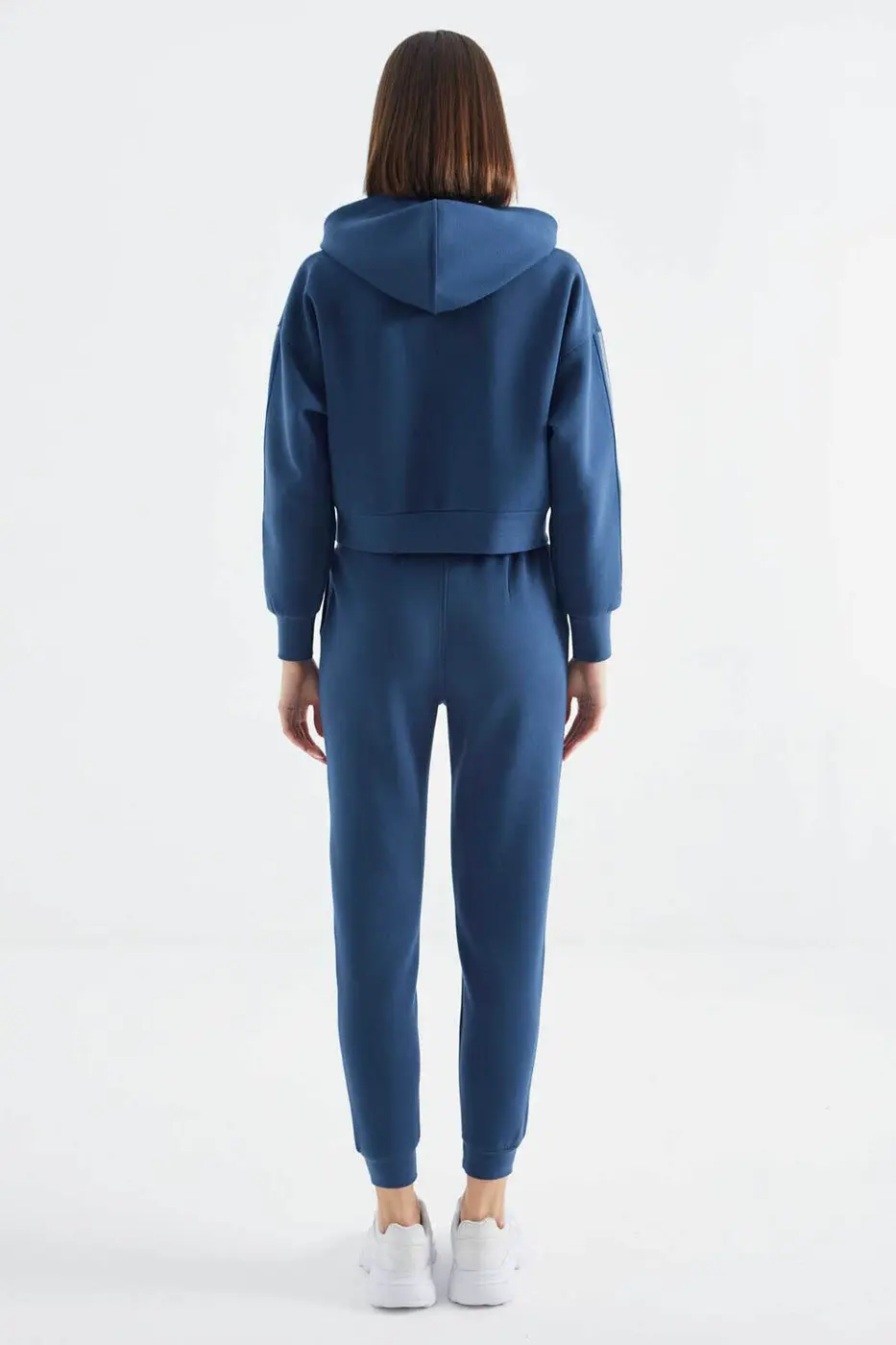 Women's Blue Zip-Up Tracksuit Set — photograph 9