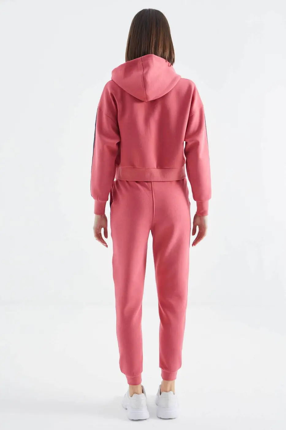 Women's Pink Zip-Up Tracksuit Set — photograph 9